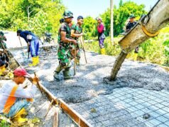 Jalan Cor Kedungpandan Rampung, Satgas TMMD 129 Bojonegoro Bergerak ke Dusun Mundu