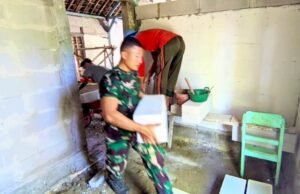 Satgas TMMD 129 Kebut Renovasi Rumah Koko Margono, Gotong Royong Jadi Kekuatan Utama