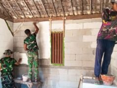 Rumah Bu Tini Berubah Total, Satgas TMMD 129 Bojonegoro Kebut Pengerjaan