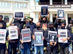 Ucapan Londo Ireng, Wartawan Malang Gelar Aksi Damai Tuntut Permintaan Maaf Presiden
