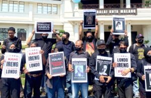 Ucapan Londo Ireng, Wartawan Malang Gelar Aksi Damai Tuntut Permintaan Maaf Presiden