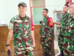 Dansatgas TMMD 129 Bojonegoro Datangi Posko, Semangati Personel di Desa Kesongo