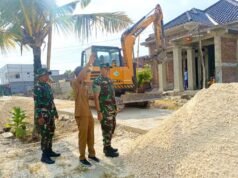 Dansatgas TMMD ke 129 Bojonegoro Pastikan Pembangunan Drainase U-Ditch di Desa Kesongo Berjalan Maksimal