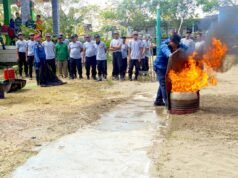 Lewat TMMD 129 Bojonegoro, Warga Kesongo Dilatih Jadi Penolong Pertama Saat Kebakaran