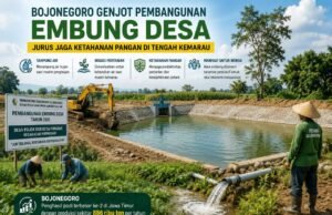 Bojonegoro Bangun Embung, Air Irigasi Tak Lagi Jadi Masalah