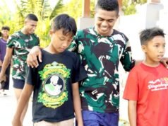 Jalan TMMD Bojonegoro Rampung, Tawa Anak-anak Pecah di Kesongo