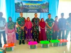 TMMD 129 Bojonegoro Salurkan 100 Paket Sembako untuk Warga Kurang Mampu di Desa Kesongo