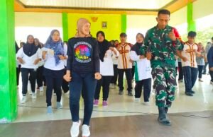 TMMD 129 Bojonegoro Hadirkan Line Dance, TNI dan Warga Kompak Bergoyang