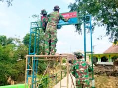 Penantian Warga Berakhir, TMMD ke 129 Bojonegoro Bangun Jembatan Penghubung Brang Etan