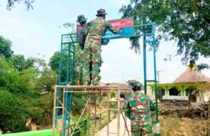 Penantian Warga Berakhir, TMMD ke 129 Bojonegoro Bangun Jembatan Penghubung Brang Etan
