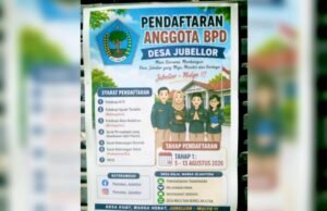 Jangan Sampai Terlewat, Pendaftaran BPD Desa Jubellor Sugio Lamongan Berlangsung hingga 13 Agustus