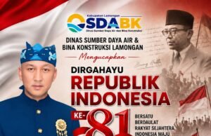 Dinas SDABK Lamongan Mengucapkan Dirgahayu RI Yang ke-81 Tahun