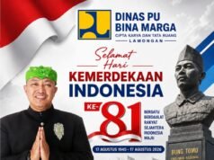 Dinas BMCKTR Lamongan Mengucapkan Dirgahayu RI Yang ke-81 Tahun