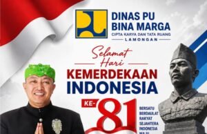 Dinas BMCKTR Lamongan Mengucapkan Dirgahayu RI Yang ke-81 Tahun