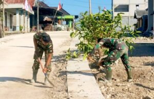 TMMD 129 Bojonegoro Bangun Drainase 330 Meter, Warga Krebet Antusias