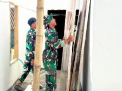 TMMD 129 Bojonegoro Masuki Tahap Akhir Renovasi Rumah Pak Koko Margono