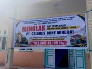 Warga Bone Balango Tolak IUP PT Celebes Bone Mineral, Pasang Spanduk Penolakan