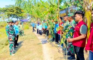 TMMD Bojonegoro Hijaukan Kesongo, 50 Pohon Ditanam di Tiga Lokasi