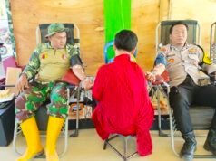 Donor Darah TMMD Bojonegoro, TNI dan Warga Berbagi Kehidupan