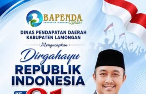 Dinas Bapenda Kabupaten Lamongan Mengucapkan Dirgahayu RI Yang ke-81 Tahun