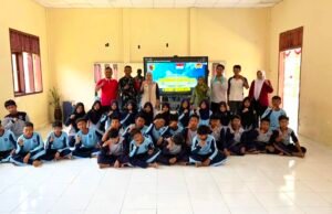 TMMD Bojonegoro Tanamkan Wawasan Kebangsaan kepada Pelajar Kesongo