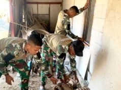 TMMD Bojonegoro, Rumah Ibu Wagini Dikebut Jelang Penutupan