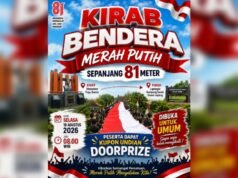 Bendera 81 Meter Bakal Membelah Kampung Samin Bojonegoro
