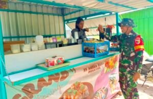 TMMD ke 129 Bojonegoro Tata UMKM di Rest Area Kesongo, Pedagang Mulai Tempati Booth Container