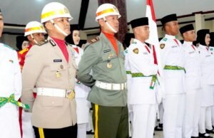 Jelang HUT ke-81 RI, Paskibraka Lamongan Dikukuhkan,