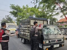 Sambut HUT ke-81 RI, Polres Madiun Semarakkan Jalanan dengan Merah Putih