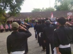 Tak Mau Absen, PSHT Bayemgede Kepohbaru Bojonegoro Kompak Hormati Sang Merah Putih