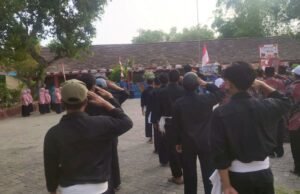 Tak Mau Absen, PSHT Bayemgede Kepohbaru Bojonegoro Kompak Hormati Sang Merah Putih