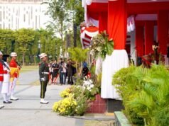 Upacara Penurunan Bendera HUT RI di Bojonegoro, Ini Pesannya