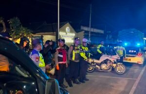 Polres Madiun Gelar Patroli Skala Besar, Jaga Kamtibmas Tetap Kondusif