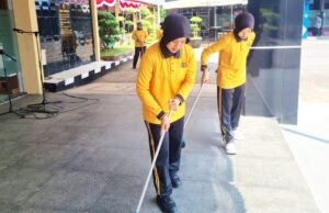 Mako Polres Lamongan Dibersihkan Polwan, Ada Pesan Penting di Baliknya